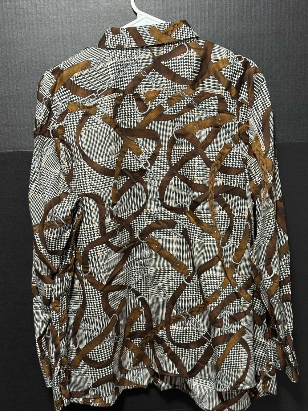 🍄VINTAGE LAUREN Ralph Lauren Equestrian Themed Button-up Blouse - Picture 6 of 12